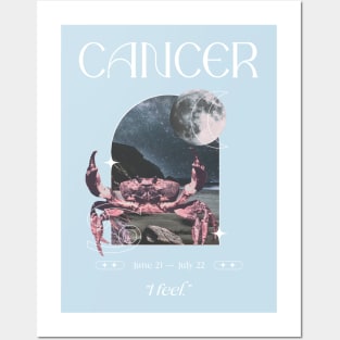 I feel Cancer Zodiac Sign Posters and Art